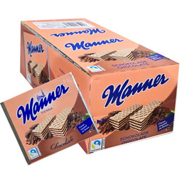 Manner Wafle z kremem czekoladowym 12x75g Display