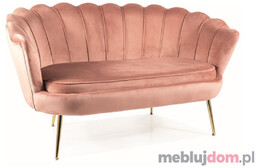 Sofa CAMELLIA VELVET Signal Antyczny róż