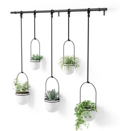 Kwietnik wiszący Triflora Umbra nowoczesny zestaw doniczek