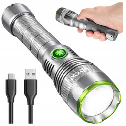 Latarka Led Taktyczna Zoom Akumulatorowa Usb-c IPX7 3000lm