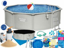 Basen Bestway 457x122 Ogrodowy Stelażowy 56384 20w1