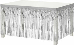 Skirting srebrny - 80 x 300 cm -