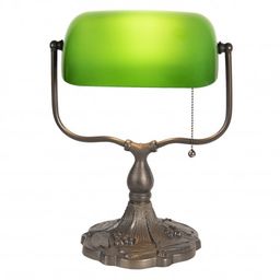 Lampa Biurkowa z Zielonym Kloszem Clayre & Eef