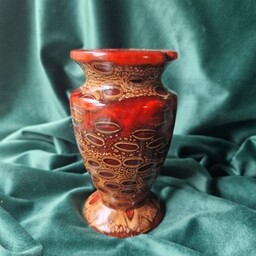 Pakamera Czerwony wazon z żywicy epoksydowej z nasiennikiem