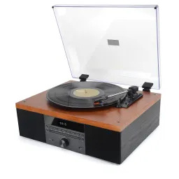 AKAI ATT-14BT Manualny Napęd paskowy Bluetooth Czarno-brązowy Gramofon