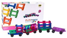 Playmags Klocki magnetyczne 3D pociąg 155 zestaw 20