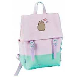Plecak szkolny jednokomorowy Pusheen Odcienie różu, Odcienie zieleni