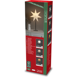 Konstsmide Beiger papierowa gwiazda, stojąca, 7 zębów,