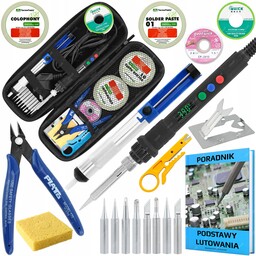 Lutownica Precyzyjna 80W Zestaw W Etui Poradnik Akcesoria