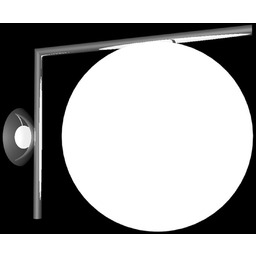 Lampa Ścienna FLOS, IC C/W2, ściemnialny, czarny, salon,