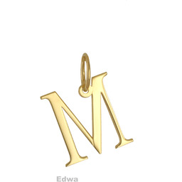 Zawieszka złota literka M pr.585