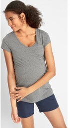 Shirt ciążowy basic (2 szt.), bawełna organiczna