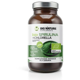 Bio Spirulina+Chlorella suplement diety 300 tabletek