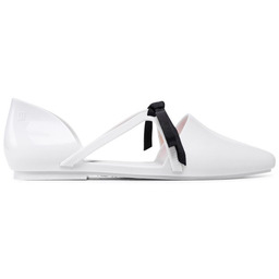 Baleriny Melissa Pointy Stripe Jason 33435 Biały