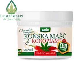 Maść końska rozgrzewająca z konopiami i CBD 250ml
