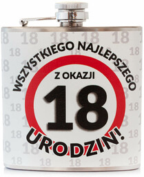 Piersiówka na osiemnaste urodziny - 178 ml