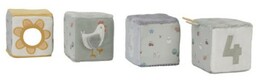 4 Miękkie kostki aktywizujące Little Farm Little Dutch
