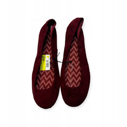 Wsuwane baleriny damskie bordo 41,5