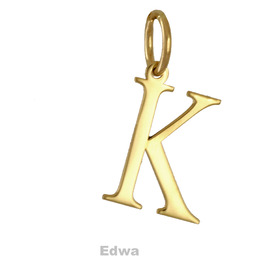Zawieszka złota literka K pr.585