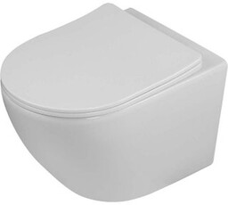 LAVEO Miska WC podwieszana DESNA bezkołnierzowa wirowa