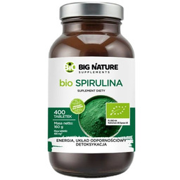 Bio Spirulina suplement diety 400 tabletek
