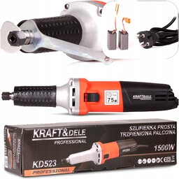 Szlifierka Prosta Trzpieniowa 6MM 1500W z Regulacją Obrotów