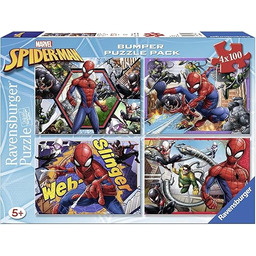 Puzzle dla dzieci 2D: Spider Man zestaw 4x100