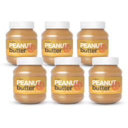 GymBeam Masło orzechowe 6 x 340 g chrupiące