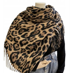 Duży Szal Wiosenny Modny Kaszmirowy Szalik Damski Chusta