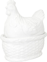 Figurka wielkanocna pojemnik ceramiczny kura 25x21,5x14,5 100221