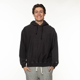 Champion HOODED SWEATSHIRT BLACK - L