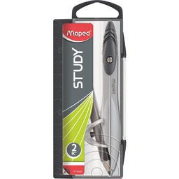 Maped, Cyrkiel metalowy Study 120 i ołówek, czarny