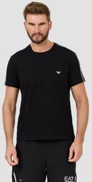EMPORIO ARMANI Czarny męski t-shirt bande logo, Rozmiar