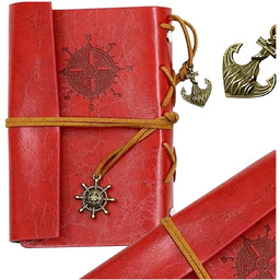 NOTES SKÓRZANY Zeszyt Planer Pamiętnik Dziennik Podróżnika Piracki