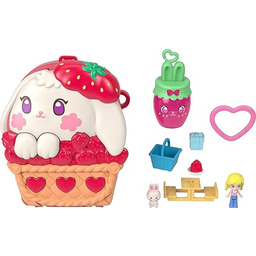 Polly Pocket Piknik króliczka Zestaw kompaktowy, 1 mikrolalka,