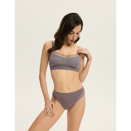 Majtki z wysokim stanem Blissy Esotiq szary M