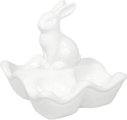 Podstawka na jajka z zajączkiem wielkanocna ceramiczna 13x14x12