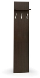 Garderoba z wieszakami PRIMO WOOD, 3 haczyki, półka,
