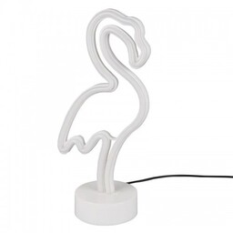 Trio Leuchten Neonowa lampa stołowa biała z LED