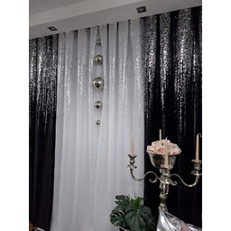 Firana Srebrny Deszcz 300 x 250 taśma