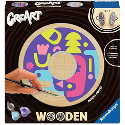 CreArt, Malen nach Zahlen Wooden - Eckige Formen