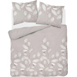 Pościel 220x200 cm komplet flanela bawełna flanelowa liście