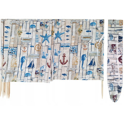 Parawan plażowy 10 metrów wzór 26 z pokrowcem