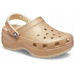 Damskie Buty Chodaki Klapki Crocs Classic Platforma Glitter