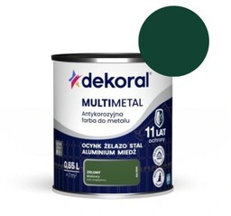 DEKORAL Farba antykorozyjna MULTIMETAL zielony 0,65L