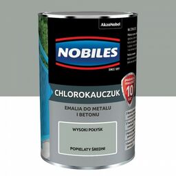 NOBILES Chlorokauczuk 0,9L popielaty średni połysk