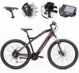 Rower Elektryczny Damski Męski 27,5" Górski Mtb Tarcze