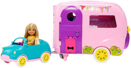 Lalka Barbie Chelsea Auto kabriolet FXG90 Samochód Kamper