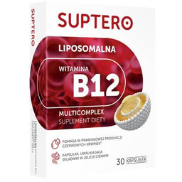 SUPTERO Liposomalna witamina B12, 30 kaps.