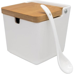 NERTHUS FIH 1335 Bardzo duża kwadratowa solniczka porcelanowa